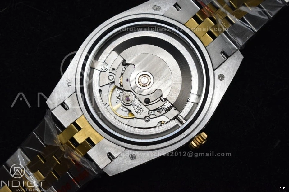 Yellow 2 Diamond DateJust TWD 41mm Gold Best Tone Version Dial Roman 0122